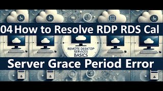 04 How to Solve amp Extend RDP RDS CAL License Server Grace Period Error 120 Days CAL rds rdp [upl. by Anikat]