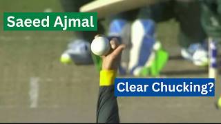 Saeed Ajmals Controversial Bowling  Is It Chucking [upl. by Yehtomit]