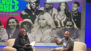 CEO of Revolt TV sits down with Flew Here Grew Here cohost April B to discuss this year’s event [upl. by Nospmis]