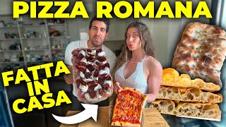 COME FARE LA VERA PIZZA ROMANA FATTA IN CASA  Facilmente [upl. by Dugald177]