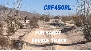 Crf450rl  Heading to Diablo DropOff Ocotillo Ca 102924 Fun Double Track Section dualsport [upl. by Vale]