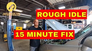 Rough Idle No CHECK ENGINE LIGHT 15 minute FIX [upl. by Lyrad]