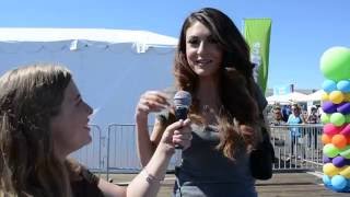 Cerina Vincent Interview at Mattels Party on the Pier [upl. by Miehar905]