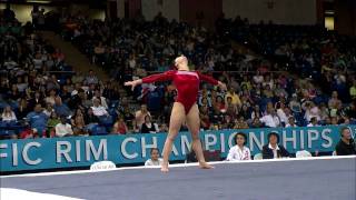 Jana Bieger  Floor Exercise  2008 Pacific Rim Championships [upl. by Ilrac]