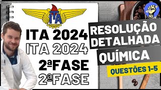 📝Resolução ITA 2024  2ªFASE  QUÍMICA [upl. by Melena]