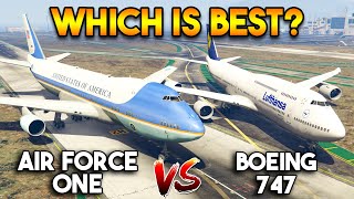 GTA 5 ONLINE AIR FORCE ONE VS BOEING 747 WHICH IS BEST [upl. by Odraboel]