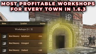 Bannerlord 163 Most Profitable Shops for Each Town  Flesson19 [upl. by Enihsnus]