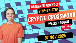 Beginners stepbystep guide  How to Solve a Cryptic Crossword  No88 [upl. by Leirraj550]