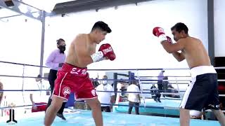 Lazaro Lorenzana pro debut boxing [upl. by Riabuz]