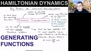 Generating Function of a Canonical Transformation  Examples and the Big Picture  Lecture 7 [upl. by Attenyl660]