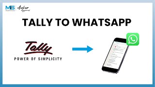 Send Auto WA from Tally to client  Invoice Information  Payment Received Information [upl. by Yralih]