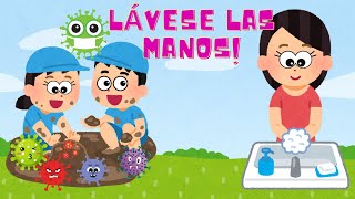 LÁVESE LAS MANOS  CANCIONES EDUCATIVAS PARA NIÑAS [upl. by Marv]