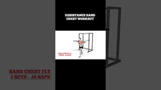 The Best Chest Workout You Can Do With Resistance Bands shorts fitness [upl. by Eniamrehc]