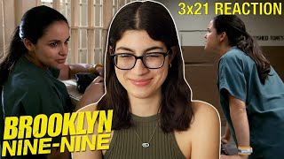 AMYS IN PRISON Brooklyn NineNine 3x21 Reaction [upl. by Boone762]