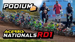 Podium 🥧 Acerbis Nationals RD 1  Haverigg Mx [upl. by Mcconnell]