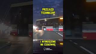 🚌 Wymuszenie autobusu MZK na czołówkę 💢 [upl. by Trevethick]