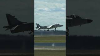 harrier fighter jet vertical ground landing airforce viral music shorts [upl. by Oiracam851]