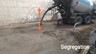 Bleeding amp Segregation in concrete Live  Reason of Segregation  Mistake on site [upl. by Sucramd]