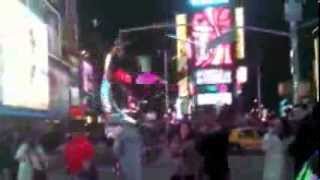 Giant Bubbles Valentines Day Times Square New York [upl. by Ruscher]