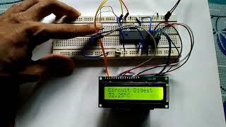 Digital Thermometer using a PIC Microcontroller and DS18B20 [upl. by Murton896]