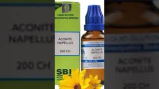 Sbl Aconite Napellus 30 Ch fear death homeopathy sbl homeremedies aconite medicine [upl. by Feirahs]