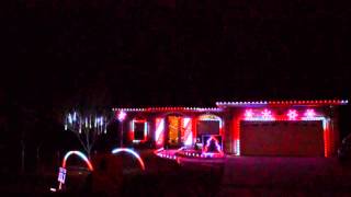 Porter Family Light Show 2015  Sleigh Ride [upl. by Chaffin391]