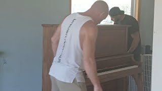 How to properly and safely move a piano moverslife [upl. by Akenehs]