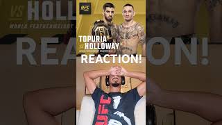 Ilia Topuria Knocks Out Max Holloway Reaction  UFC308 ufc308 ufc iliatopuria mma reactionvideo [upl. by Gytle]