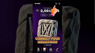 WCoin wallet connection  how to connevt wallet on Wcoin  how to withdraw from Wcoin wcoin [upl. by Aeret356]