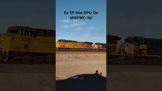 WB UP M Train At Daggett Ca shorts bigbossrailfanner highdesert [upl. by Pail170]