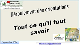 Déroulement des orientations les 3 possibilités après clôture de CAMPUSENTout ce qu’il faut savoir [upl. by Arabeila]