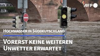 Deutscher Wetterdienst hebt Unwetterwarnungen für Deutschland auf  AFP [upl. by Rugen]