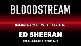 Bloodstream in the style of Ed Sheeran MIDI MP3 Backing Track [upl. by Ttenna]