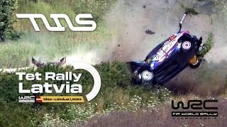 WRC RALLY LATVIA 2024  BIG CRASH  MAX SIDEWAYS ACTION [upl. by Sheedy]