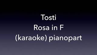 Rosa Tosti in F Piano accompanimentkaraoke [upl. by Kalle]