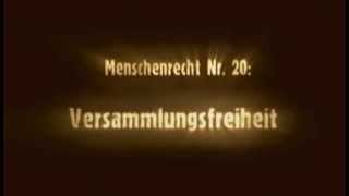 Menschenrecht Nr 20 Versammlungsfreiheit [upl. by Yenaiv866]