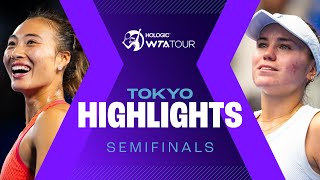 Zheng vs Shnaider Kenin battles Boulter in Tokyo semifinals  WTA Match Highlights [upl. by Radborne252]