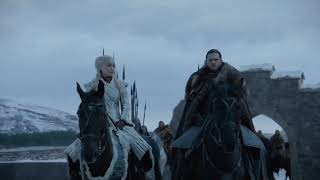 Game of Thrones 8x01  Daenerys Arrives To Winterfell With Jon Snow [upl. by Eadwina]