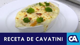 CAVATINI CON BRÓCOLI Y CREMA pasta gourmet  Cocina Caliente [upl. by Milburt]