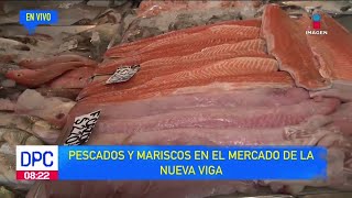 Así los precios de los mariscos y pescados en el mercado de La Nueva Viga  De Pisa y Corre [upl. by Claudelle]