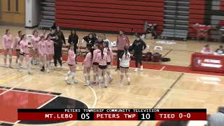 Peters Township High School Girls Volleyball vs Mt Lebanon  October 15 2024 [upl. by Eserehc]