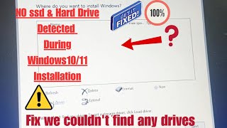 Hard Drive Not Showing During Windows 10 11 Installation  Hard Drive Partition supertechlrc [upl. by Esmond]