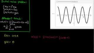 PDE 11  Wave equation dAlembert examples [upl. by Behn107]