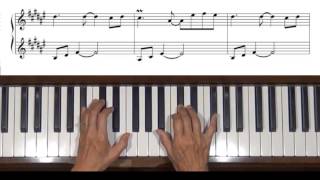 The Beginning Man on Street Plays Beautifully Piano Tutorial [upl. by Narhem]