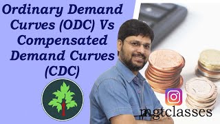 Ordinary Demand Curves ODC Vs Compensated Demand Curves CDC in Hindi [upl. by Ilke486]