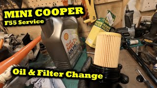 2015 Mini Cooper D F55 F56 amp F57 Engine Oil amp Oil Filter Change Service HOW TO DIY Tutorial [upl. by Shina]