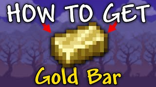 How to Get Gold Bar in Terraria  How to find gold ore terraria [upl. by Lillis547]