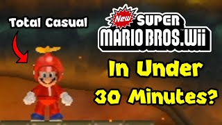 Can a Casual Beat Mario Wii in Under 30 Minutes [upl. by Etezzil]