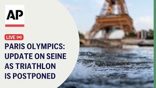 Olympics 2024 LIVE Update on Seine River as triathlon swimming is postponed [upl. by Eima]