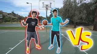 BASKETBALL CHALLENGES VS BING COLLEGE ATHLETE [upl. by Vudimir]